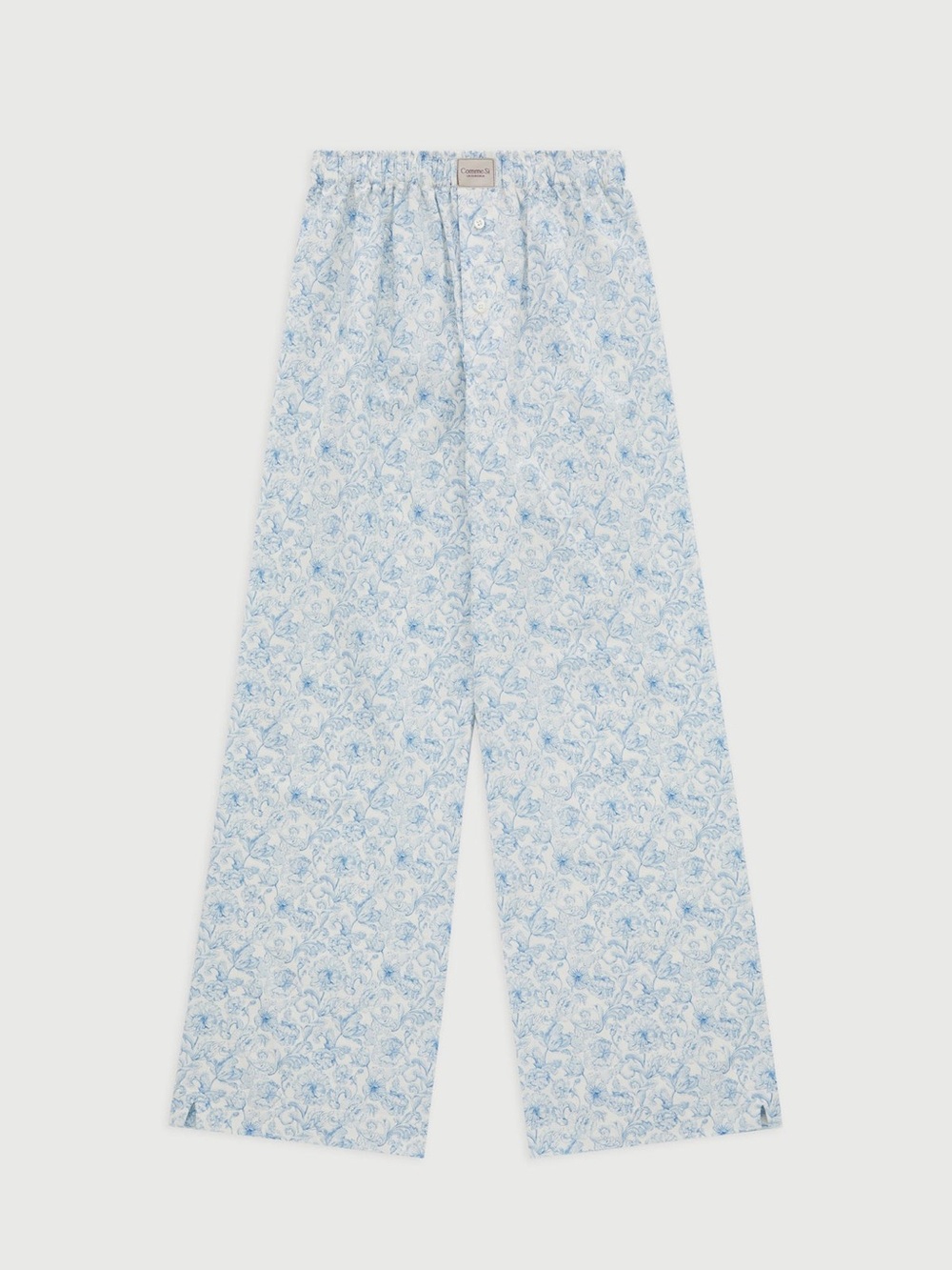 Comme Si La Boxer Alta in Blue Floral | Large